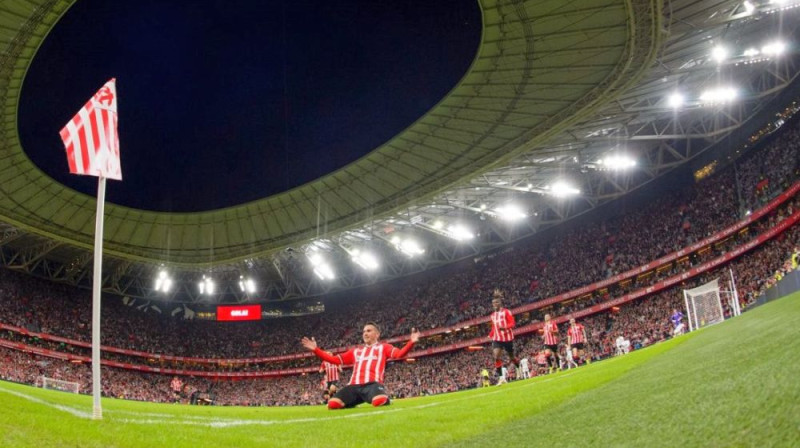 Mirklis pēc Bilbao "Athletic" vārtu guvuma. Foto: Athletic Club