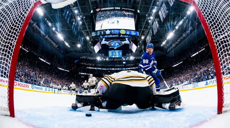 Mirklis pirms Viljama Nīlandera vārtu guvuma. Foto: Toronto Maple Leafs