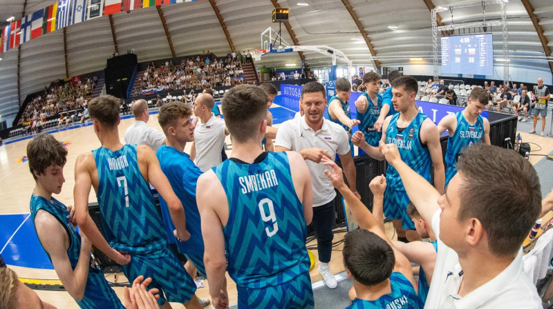 Slovēnijas U18 valstsvienība. Foto: FIBA