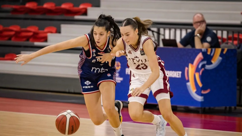 Mila Luzgina 2024. gada 17. augustā. Foto: FIBA