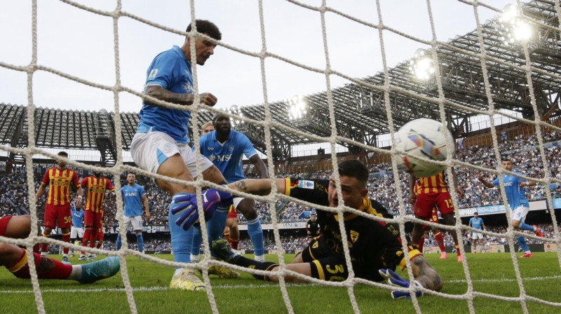 "Napoli" vārtu guvuma mirklis. Foto: Ciro De Luca/Reuters/Scanpix