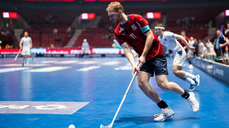 Čehu kapteinis Ondrejs Nemečeks jau izteicies, ka zviedru valdīšanas laiks ir beidzies. Vai to izdosies pierādīt laukumā? Foto: Viktor Källberg , IFF