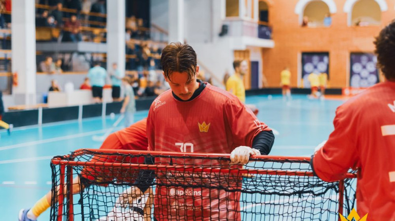 Henrijs Gustavs Magons sekmēja čempionu pirmo uzvaru pār Talsu komandu šajā sezonā, foto: Māris Geidāns, FS Masters