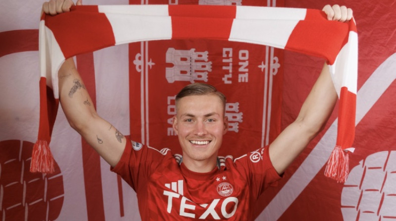 Kristers Tobers. Foto: FC Aberdeen