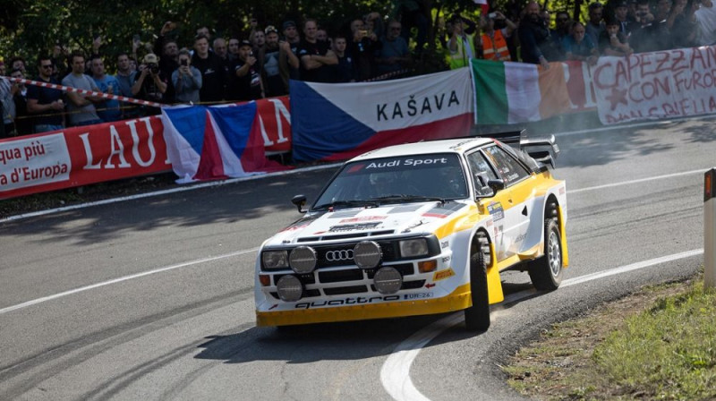 Sala/Bruzinskis "Rallylegend" sacensībās. Foto: Jouni Laakso