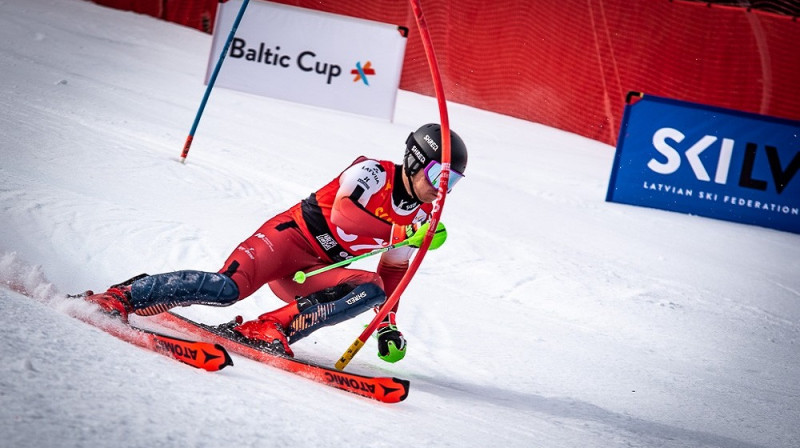 Lieliski otro braucienu veikušais Gustavs Harijs Ābele. Foto: E.Lukšo/Ski.lv