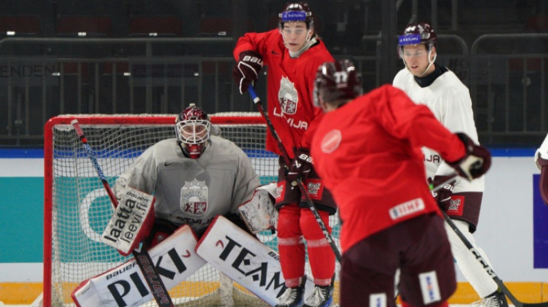 Ēriks Vītols, Anrī Ravinskis un Bogdans Hodass. Foto: Guntis Lazdāns/LHF