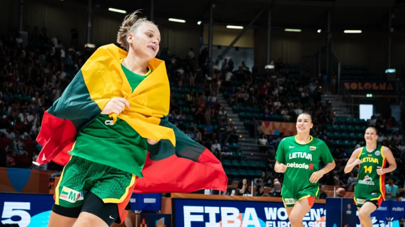 Lietuvas kapteine Laura Juškaite. Foto: FIBA