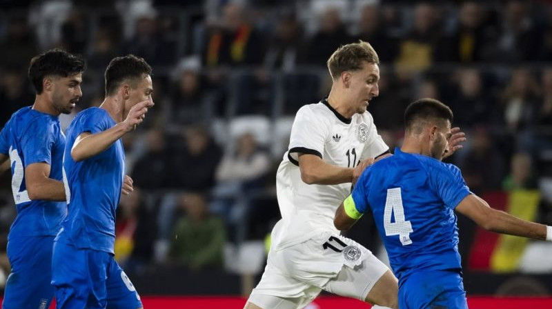 Grieķijas U21 izlase uzvarā pār Vāciju. Foto: Grieķijas Futbola asociācija