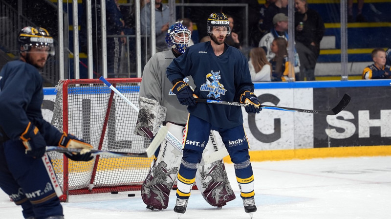 Jānis Fecers treniņā. Foto: Herning Blue Fox