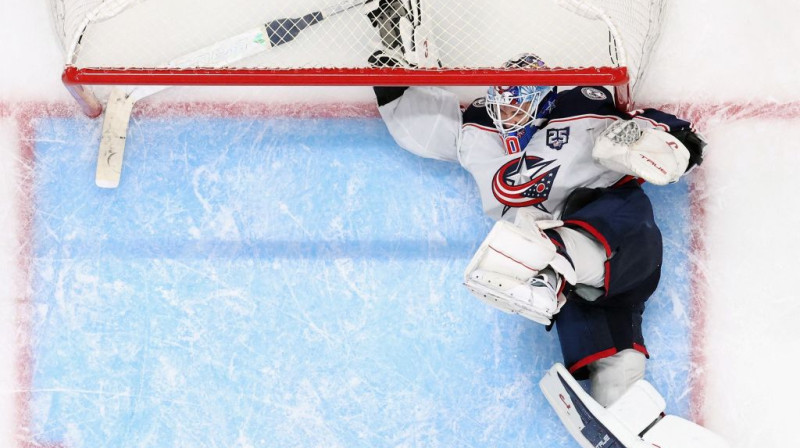 Elvis Merzļikins. Foto. AP. Scanpix