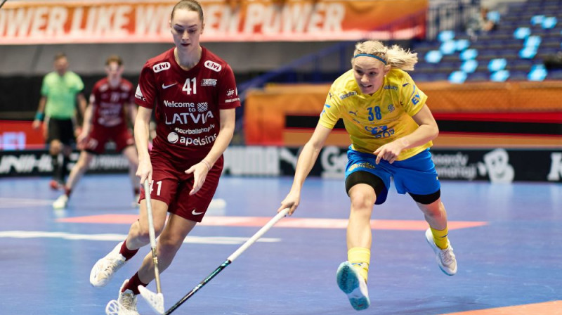 Arī Zviedrijas izlases vārtu iekarošana Simonai Grāpēnai nebija šķērslis, foto: Jiri Uchytil, IFF