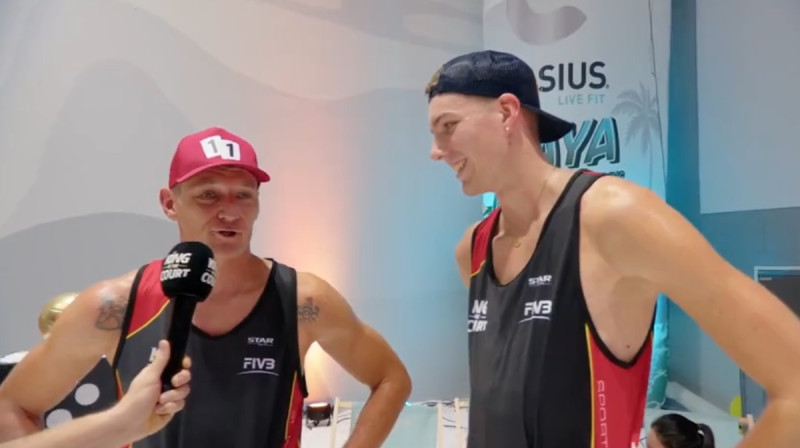 Mārtiņš Pļaviņš un Kalle Pīpers. Foto: King of the Court