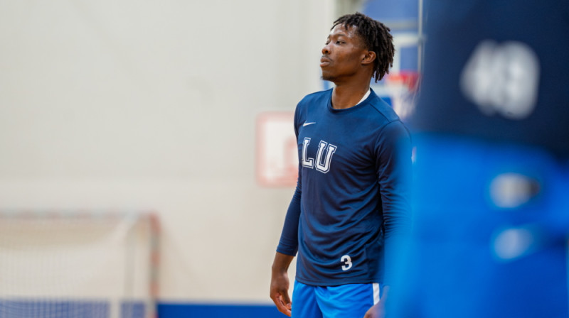 Maiks Adevunmi. Foto: Māris Greidāns/LU