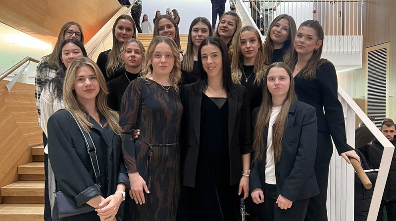 Ventspils basketbolistes 2026. gada 22. janvārī. Foto: Ventspils sporta skola Spars