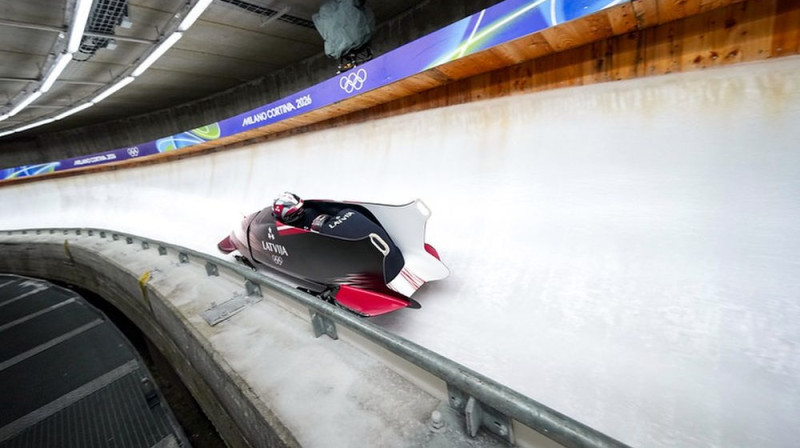 Latvijas bobsleja ekipāža Foto: Edijs Pālens/LETA,LOK