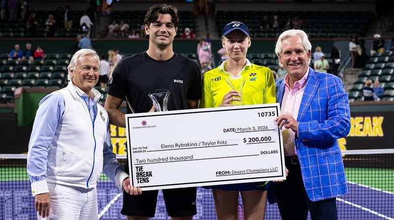 Teilors Frics un Jeļena Ribakina. Foto: Jimmie48 / WTA