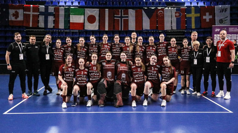 Latvijas junioru izlase pasaules čempionātā Itālijā. Foto: IFF