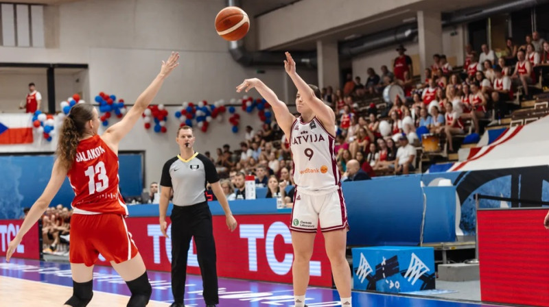 Melānija Lagunoviča 2026. gada 17. jūlijā. Foto: FIBA