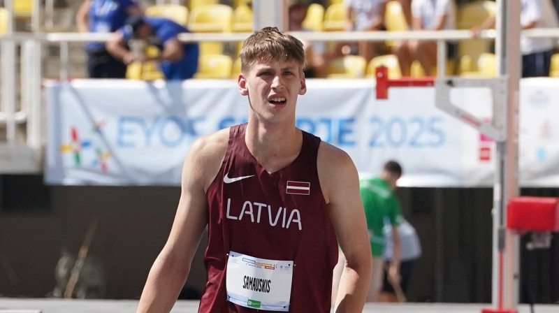 Toms Samauskis. Foto: Edijs Pālens/LETA/LOK, Latvijas Vieglatlētikas savienība