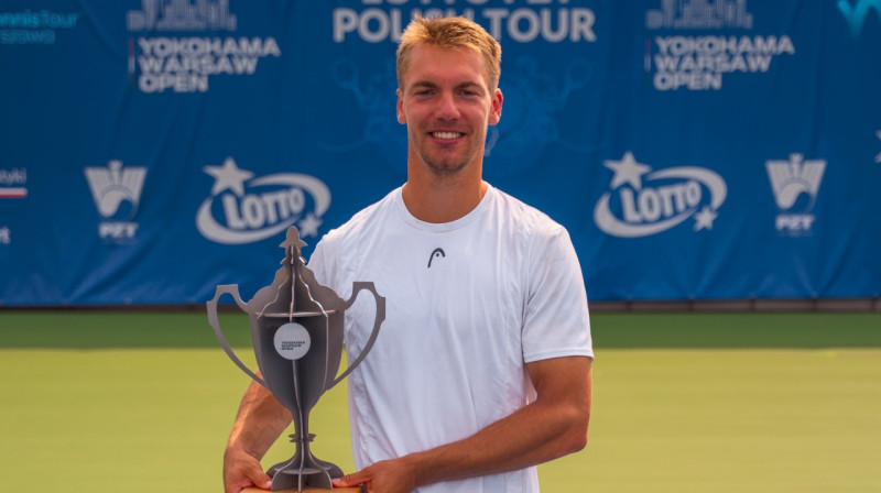 Roberts Štrombahs. Foto: Legia Tenis / @robertstrombachs