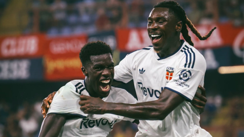 "Como" uzbrukuma duets Asane Diao un Moize Kens. Foto: Como 1907