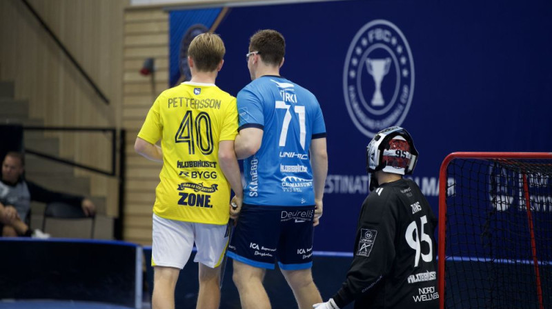 Pontus Zariņš (#95) sezonas pirmajā oficiālajā spēlē vārtos darbojās ļoti pārliecinoši, foto: FBC Kalmarsund