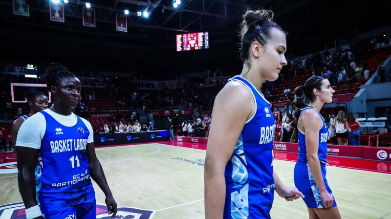 Aleksa Gulbe 2026. gada 14. oktobrī Saragosā. Foto: EuroLeague Women