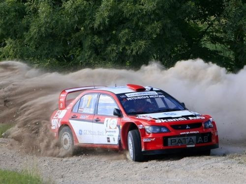 Skandi autosalonā var apskatīt ''Mitsubishi Lancer WRC''