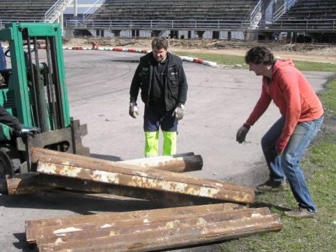 Biķernieku motostadionā tiek būvēta rallijkrosa trase