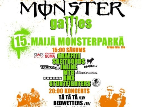 15. maijā notiks "Monster Games" otrais pasākums