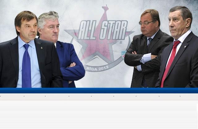 Ozoliņa komandu KHL Zvaigžņu spēlē vadīs Znaroks un Ržiha