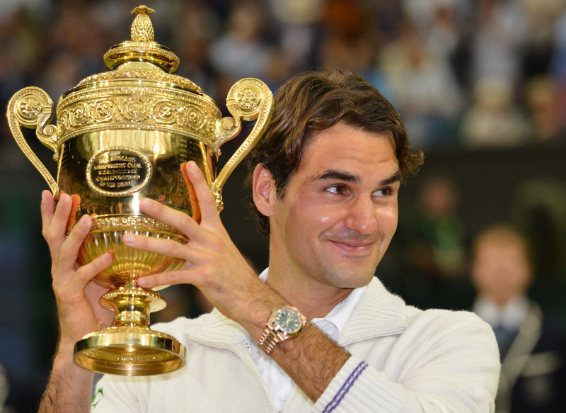 Federers 7.reizi triumfē Vimbldonā, atgriezīsies ranga virsotnē
