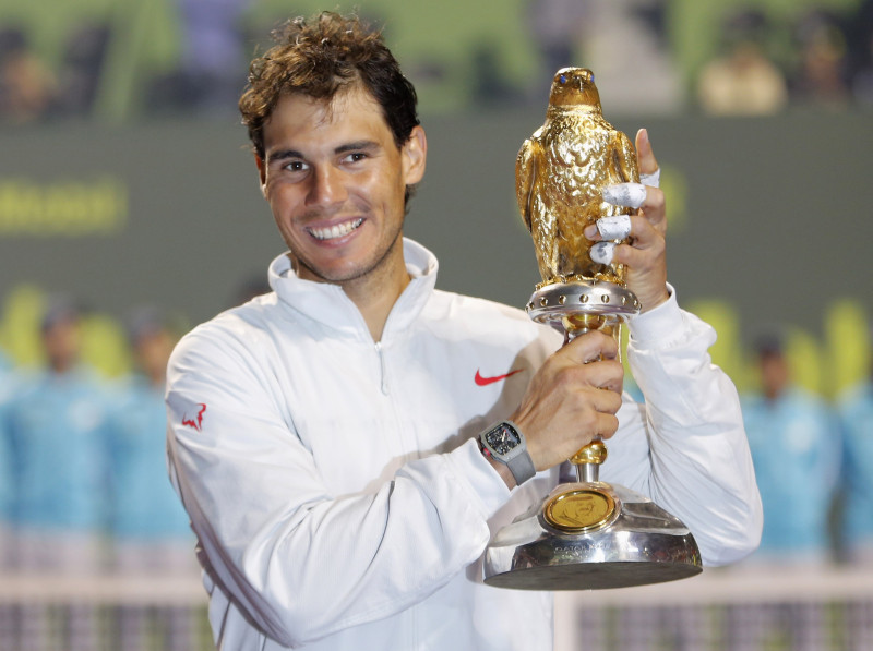 Nadals savai trofeju kolekcijai beidzot pievieno Dohas titulu