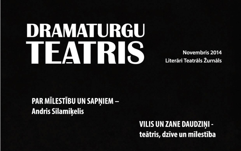 Iznācis žurnāla „Dramaturgu teātris” novembra numurs