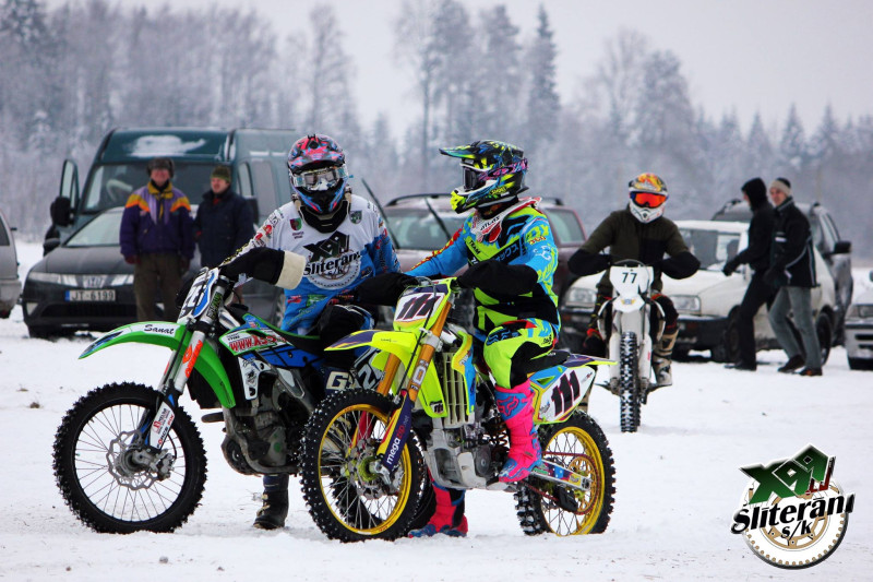 Aizvadīts pirmais Latvijas čempionāta posms skijoringā un ziemas motokrosā