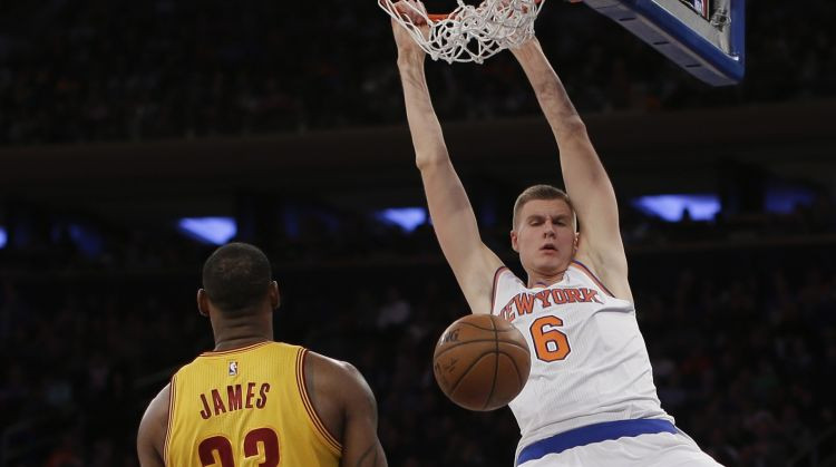 Porziņģa rekordu vakarā "Knicks" atkal piekāpjas "Cavaliers"