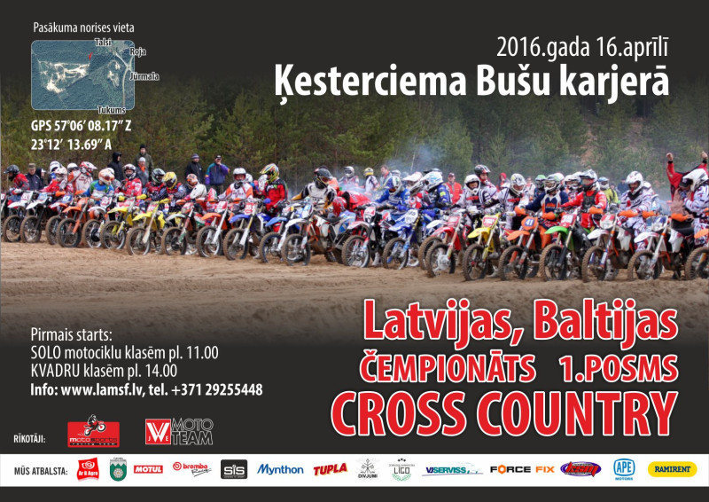 Cross Country 1.posms jau šonedēļ – startēs arī Lauris Freibergs