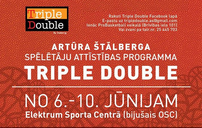 Piesakies A.Štālberga nometnei "Triple Double"