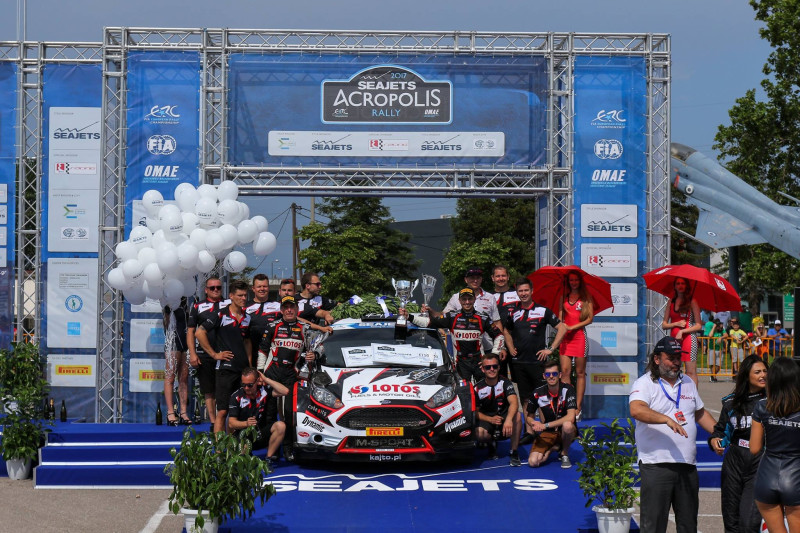 Akropoles rallijā pirmo uzvaru šosezon izcīna ERČ čempions