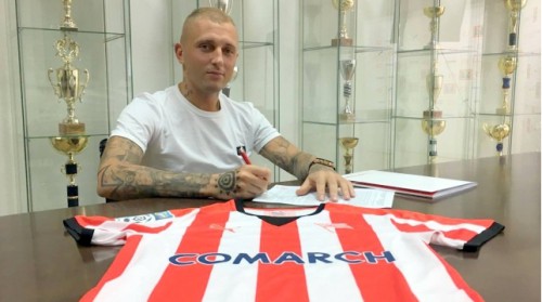 Latvijas izlases uzbrucējs Rakels atgriežas Polijas klubā "Cracovia"