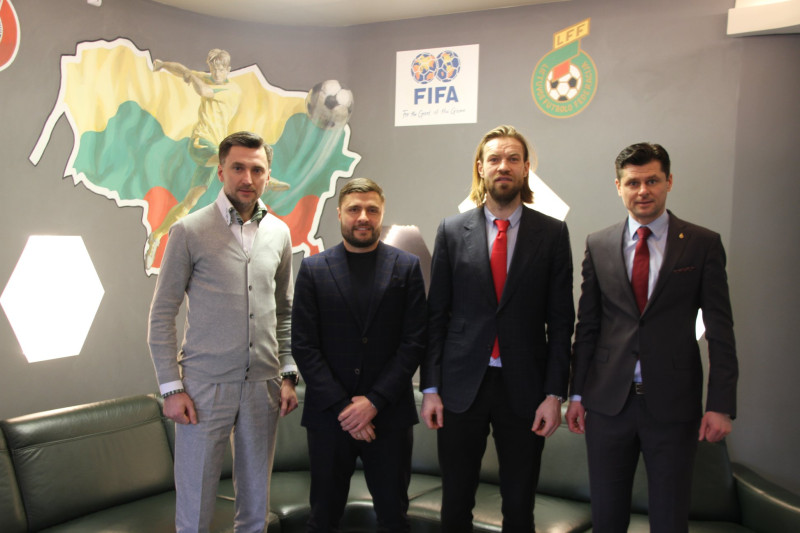 Gorkšs un Verpakovskis ar Lietuvas futbola prezidentu apspriež kopīgas līgas izveidi