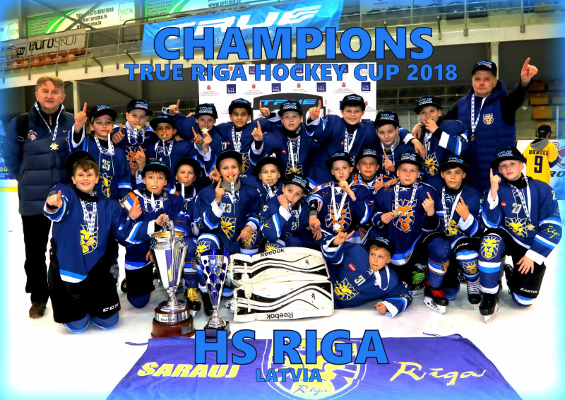 "HS Rīga" pēdējo "True Riga Hocey Cup" trofeju patur Latvijā