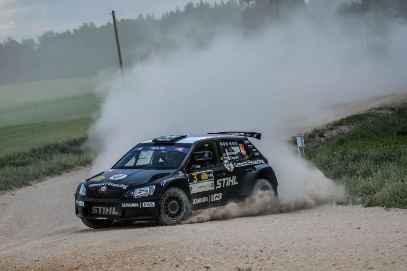 Jānis Berķis ar ''Ford Fiesta R5'' ātrākais ''Rally Talsi'' treniņos