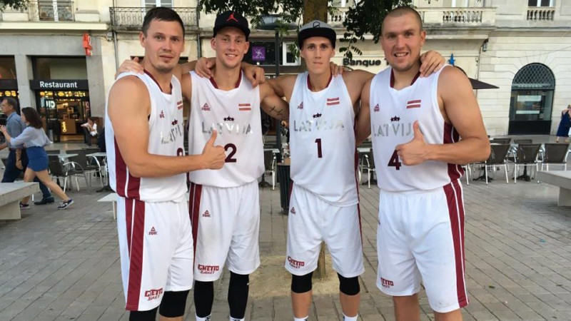 Latvijas 3x3 basketbolisti ar divām uzvarām sāk Eiropas čempionu titula aizstāvēšanu