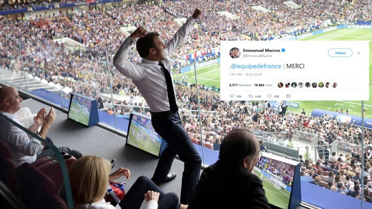 PK fināla "Twitter" čalas: prezidenta Makrona un visas Francijas lielie prieki