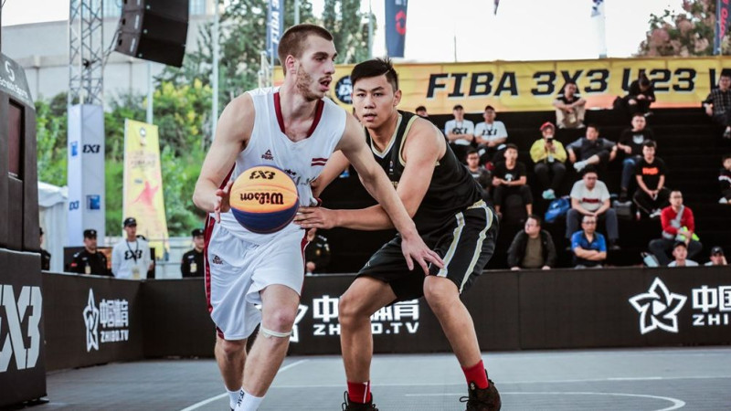 Latvijas U23 izlase 3x3 basketbolā pieveic arī Igauniju un Ungāriju, sasniedzot PK 1/4 finālu