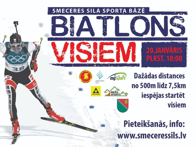 Svētdien Madonā jaunās biatlona šautuves atklāšanas sacensības “Biatlons visiem”