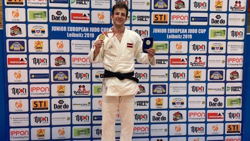 Džudists Gerkens uzvar Eiropas junioru kausa posmā