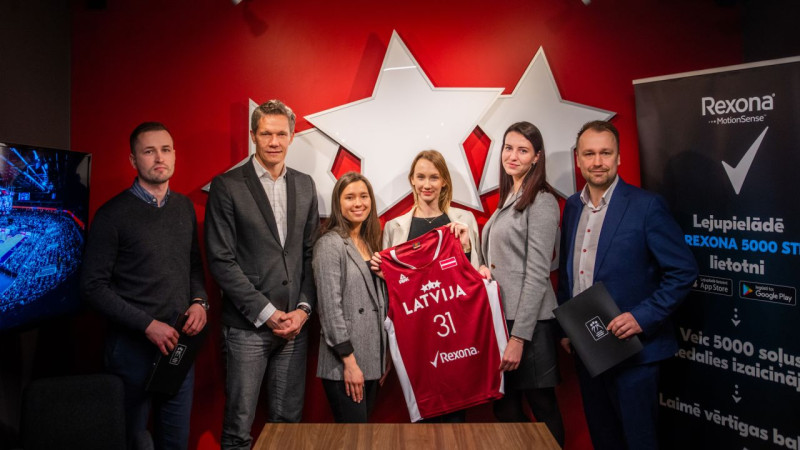 Latvijas vīriešu basketbola valstsvienības atbalstītājiem pievienojas "Rexona"